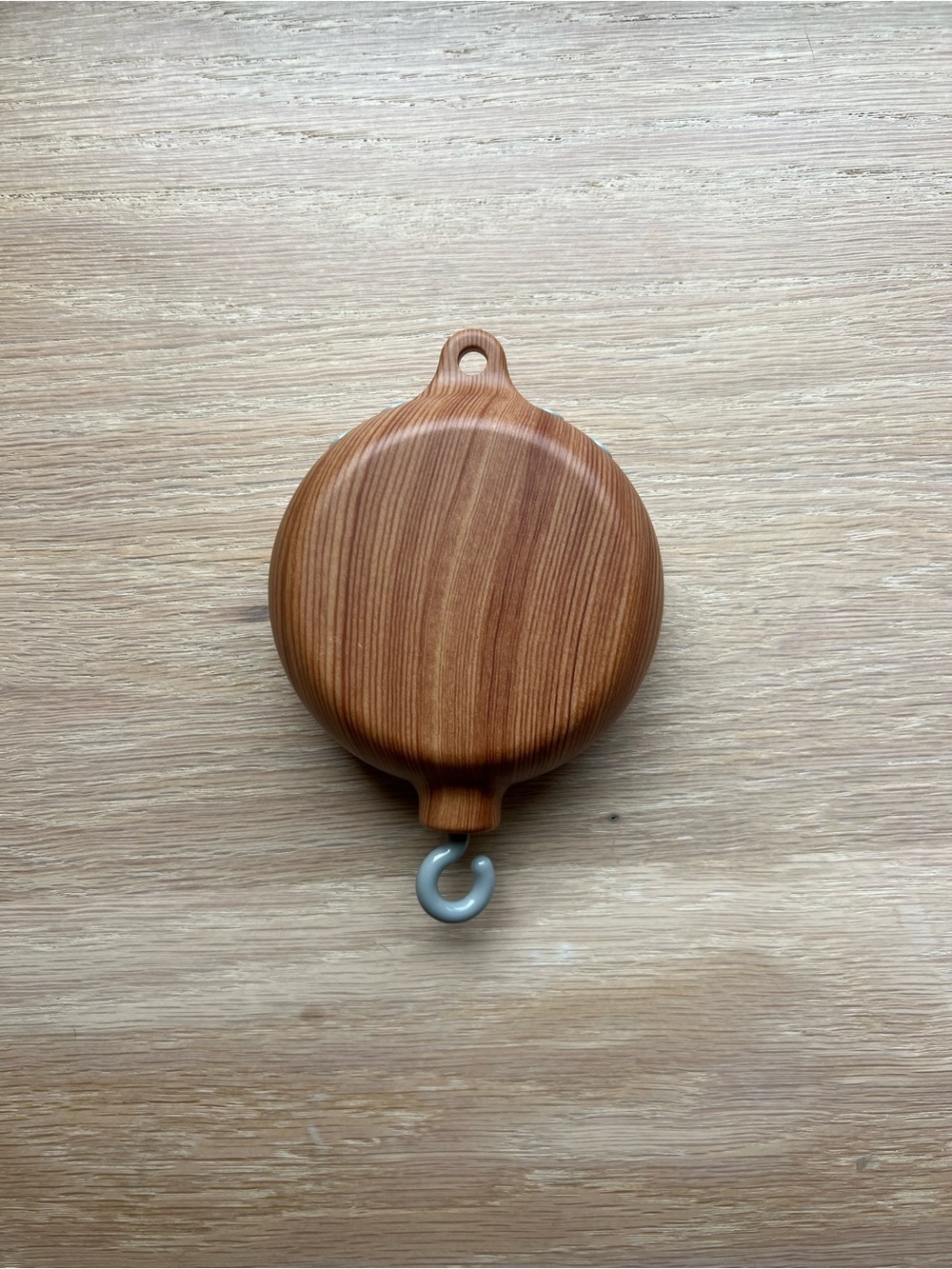 Baby Mobile Music Box Wood Grain Baby Crib Mobile Motor Rotating Hook
